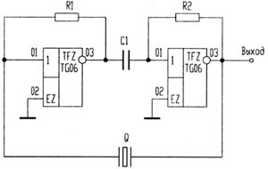 Принципиальная электрическая схема генератора опорных импульсов